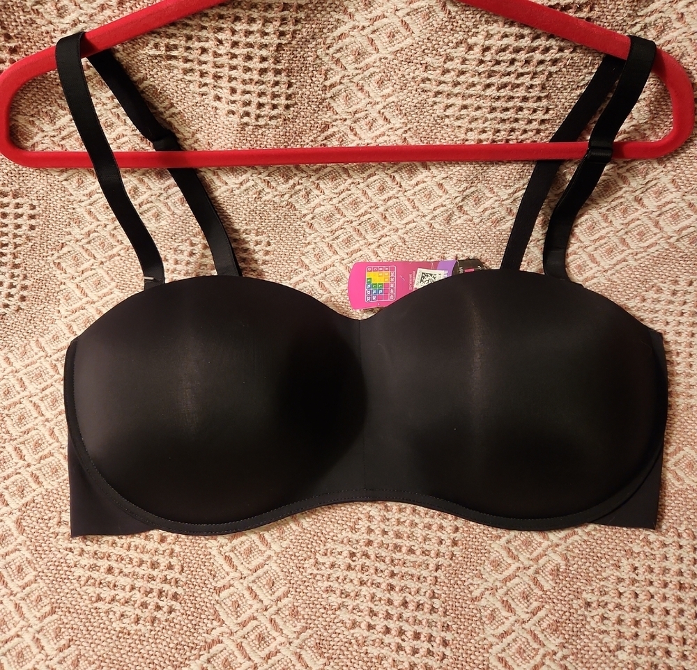 Maidenform Black Convertible Strapless Bra NWT